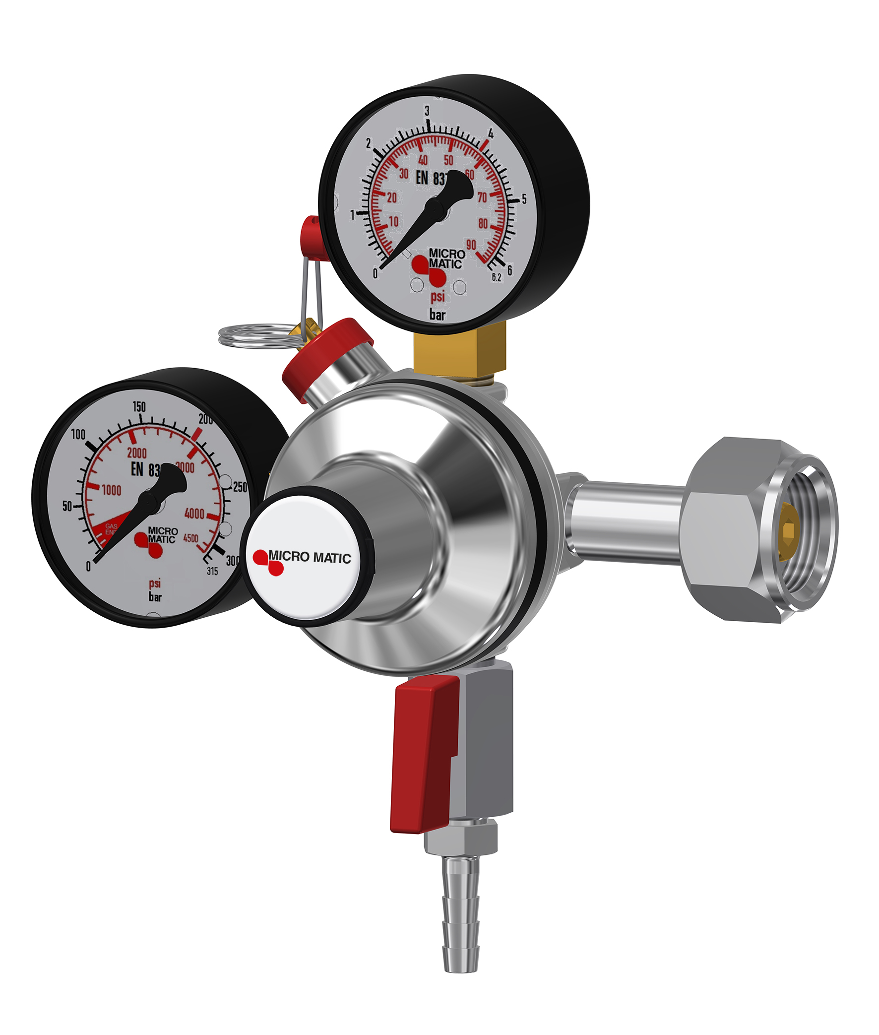 Reducer, or main pressure reducer one tap