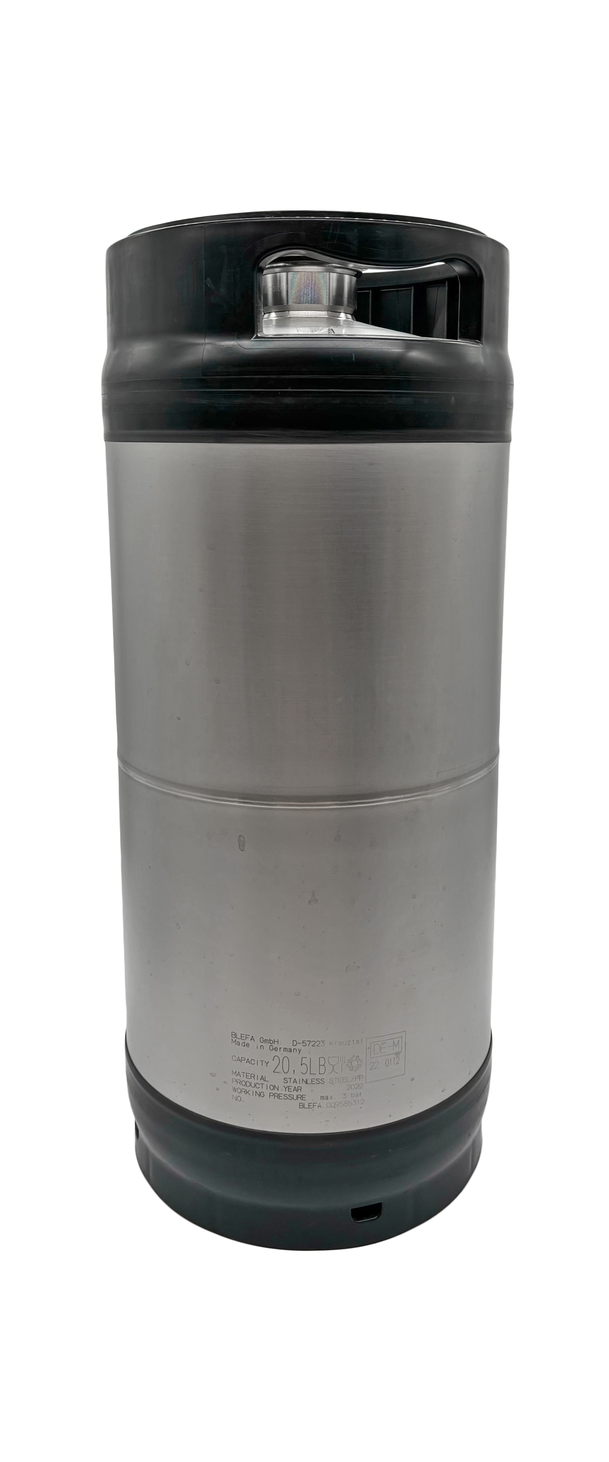 SLIM 20L GO KEG Ø 237 mm - stackable - with Fitting / spear