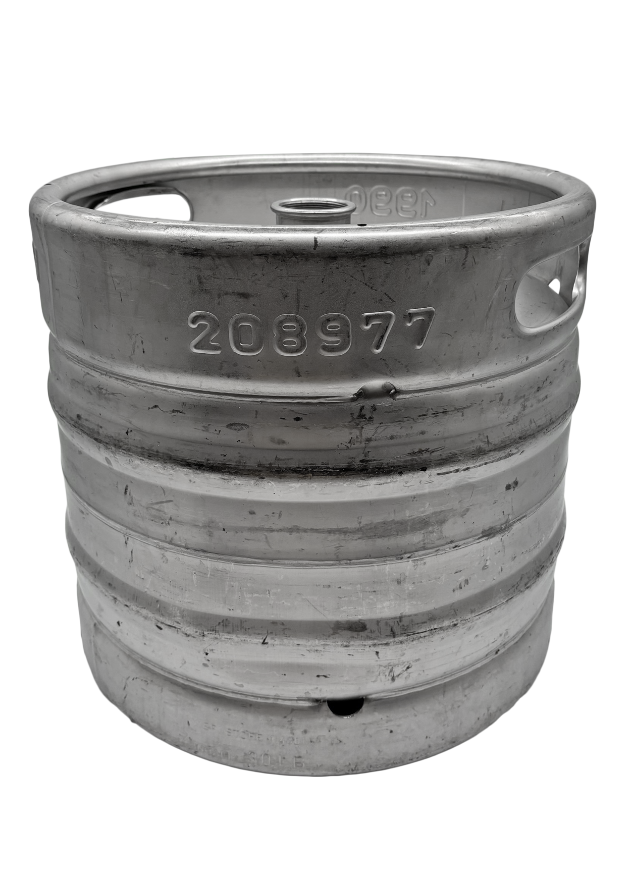 EURO 30L Stainless Steel KEG Ø 395 mm – non-stackable - with Fitting / spear