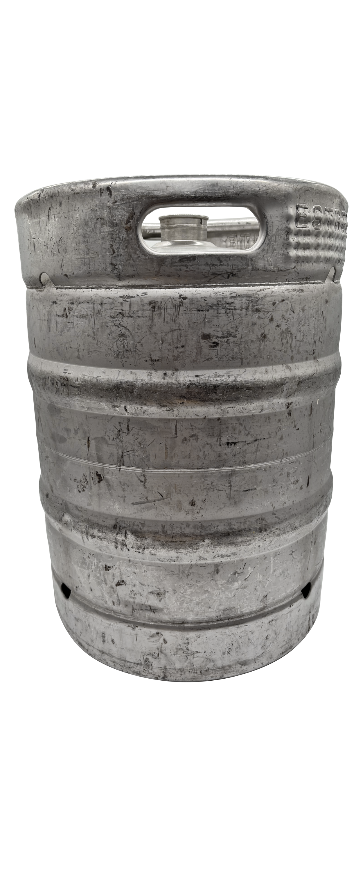 EURO 50L Stainless Steel KEG Ø 395 mm - non-stackable - with Fitting / spear