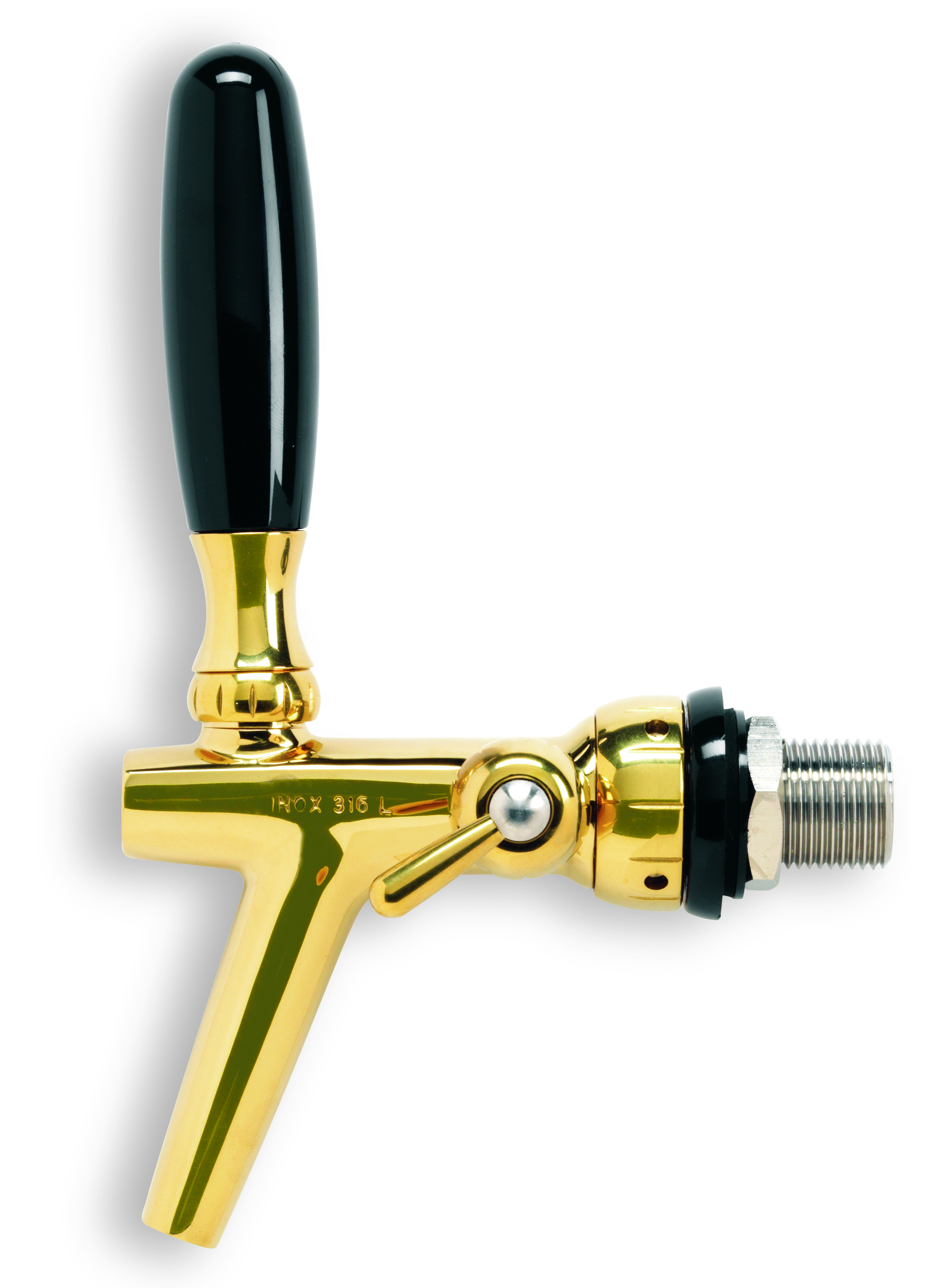 TAP, CODE ART: 50900 FC / 4 TAPS WITH COMPENSATOR - STAINLESS STEEL, PVD GOLD-PLATED