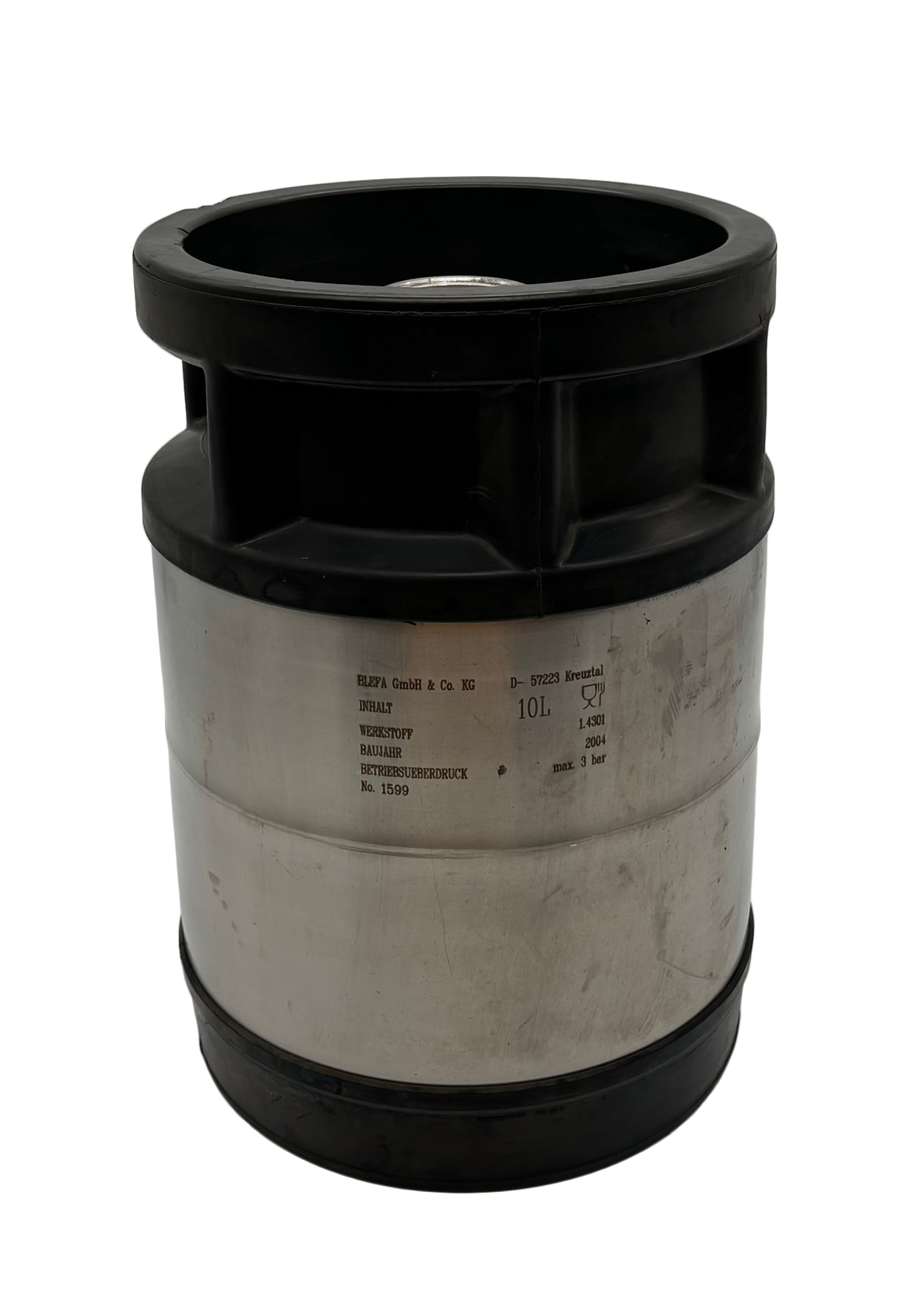 GSG 10L KEG Ø 237 mm - non-stackable - with Fitting / spear